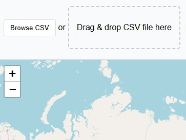 plot latitude and longitude on map