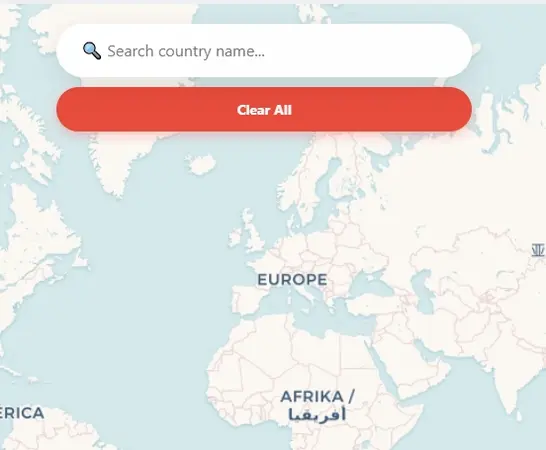 True size of countries map comparison
